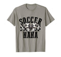 Soccer Nana Groovy Soccer Coquette T-Shirt - Novelty Apparel for Adults