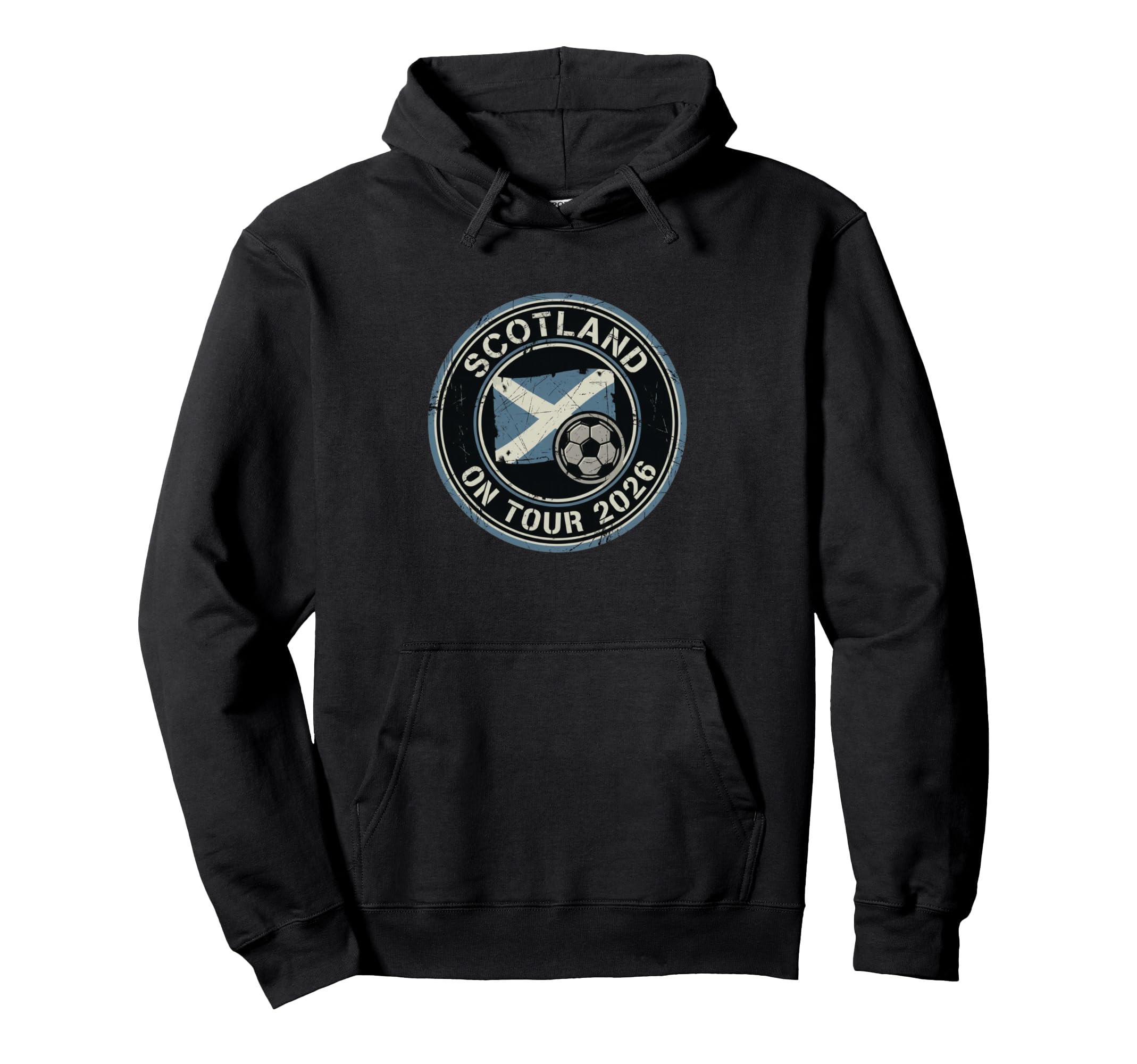 Scotland Tour 2026 Football Fan Distressed Hoodie - Graphic Print Men Women