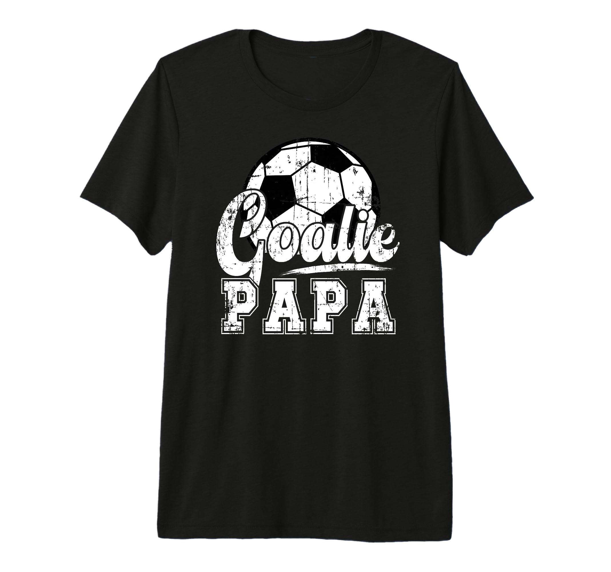 Mens Soccer Goalie Papa Grandpa T-Shirt - Fun Novelty Design for Adults
