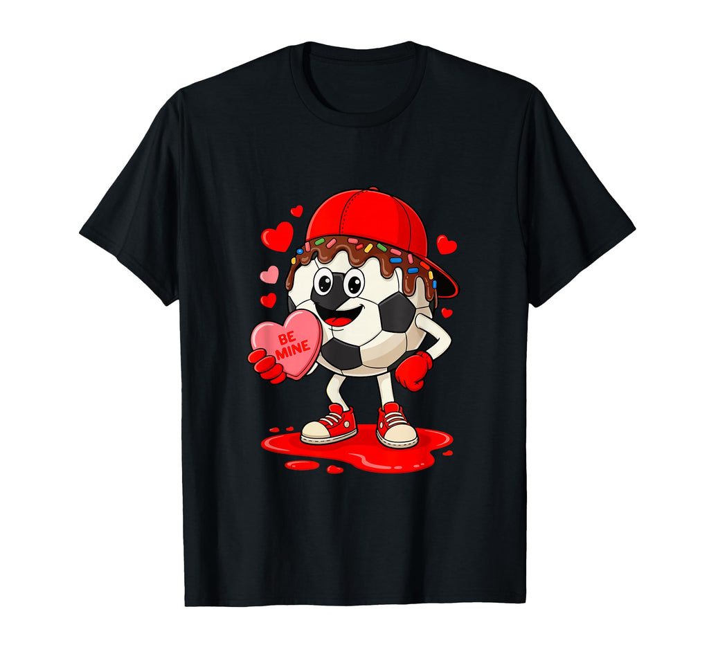 Soccer Equipment Player Valentine T-Shirt - Fun Novelty Design for Adults