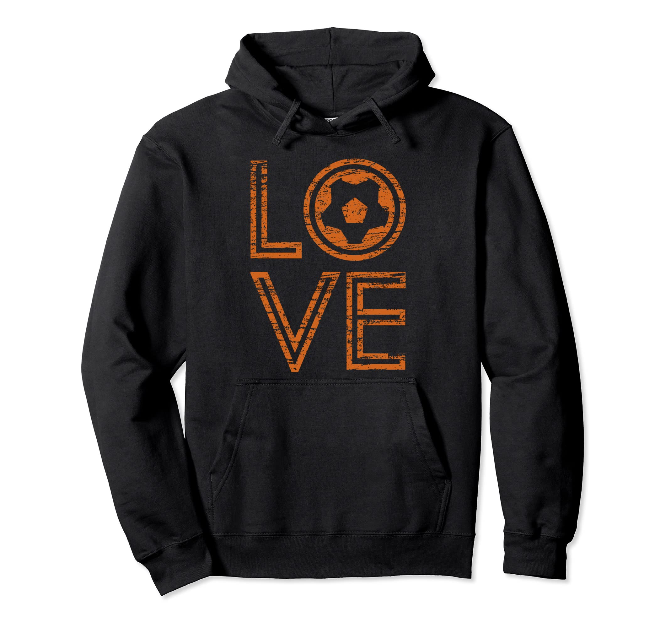 Love Soccer European Football Outline Hoodie - Aesthetic Graphic for Adults