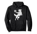 Happy Dog Playing Soccer Funny Hoodie - Fun Novelty Design for Adults