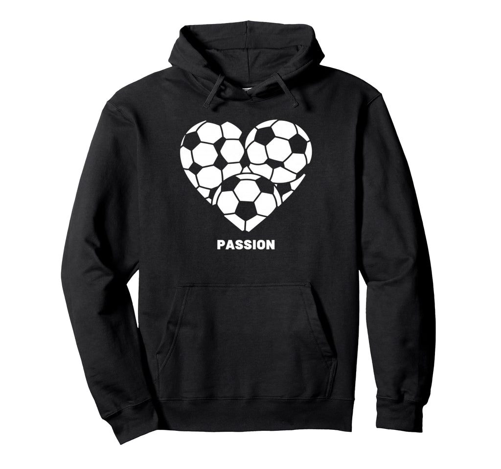 Soccer Heart Passion Football Soccer Hoodie - Aesthetic Graphic for Adults