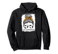 Soccer Granna Leopard Messy Bun Animal Hoodie - Unique Graphic Men Women