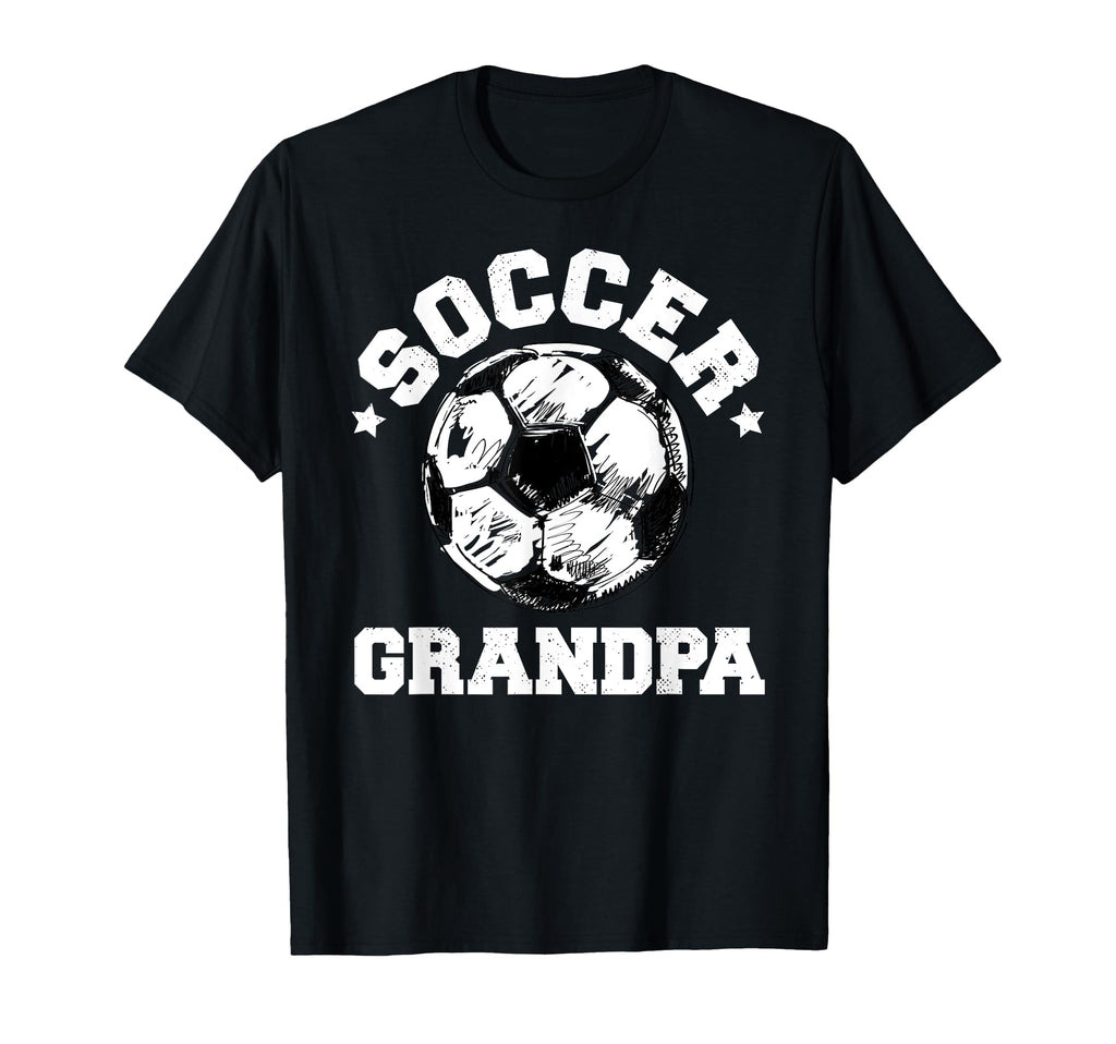 Soccer Grandpa Soccer Ball T-Shirt - Minimalist Print for Adults