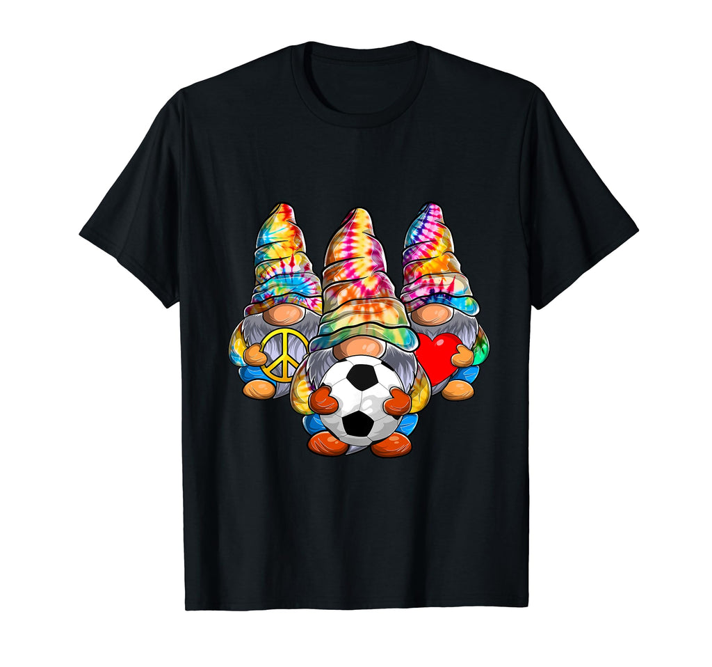 Peace Love Soccer Tie Dye Football T-Shirt - Minimalist Print Unisex