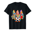 Peace Love Soccer Tie Dye Football T-Shirt - Minimalist Print Unisex
