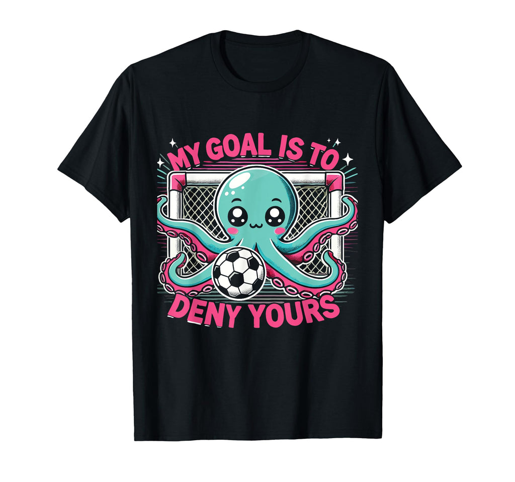 Octopus Soccer Goalie Soccer Player T-Shirt - Aesthetic Graphic Men Women