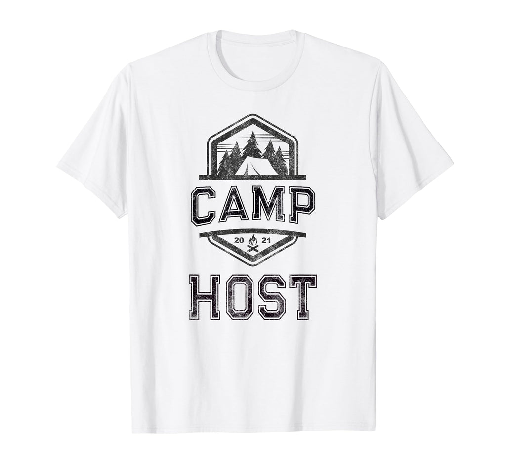 Camp Host Campground Staff Campsite T-Shirt - Aesthetic Graphic Men Women