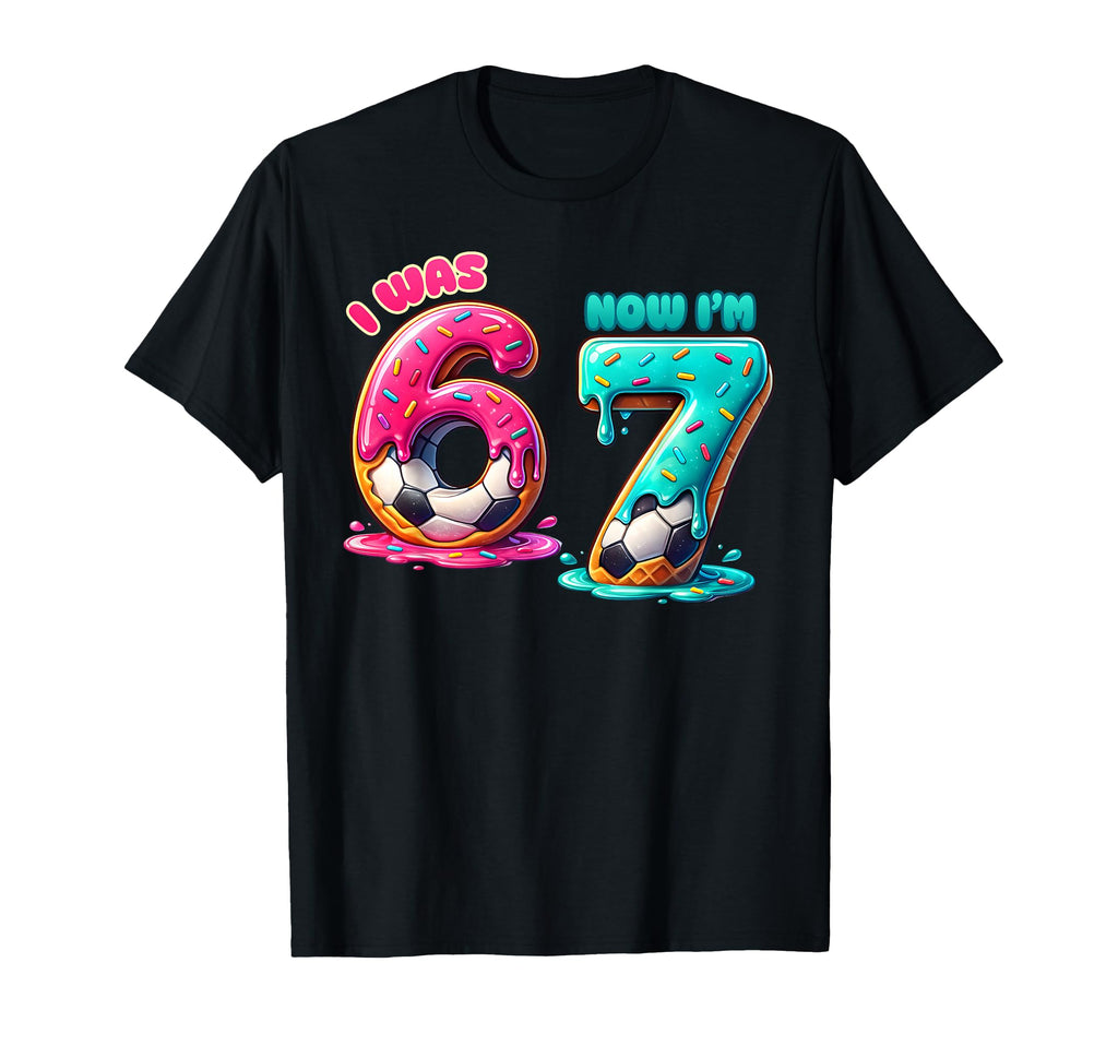 I Was 6 Now Im 7 Birthday Candy Drip T-Shirt - Custom Art Print Men Women