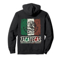 Zacatecas Mexico Distressed Flag Pride Hoodie - Minimalist Print Unisex