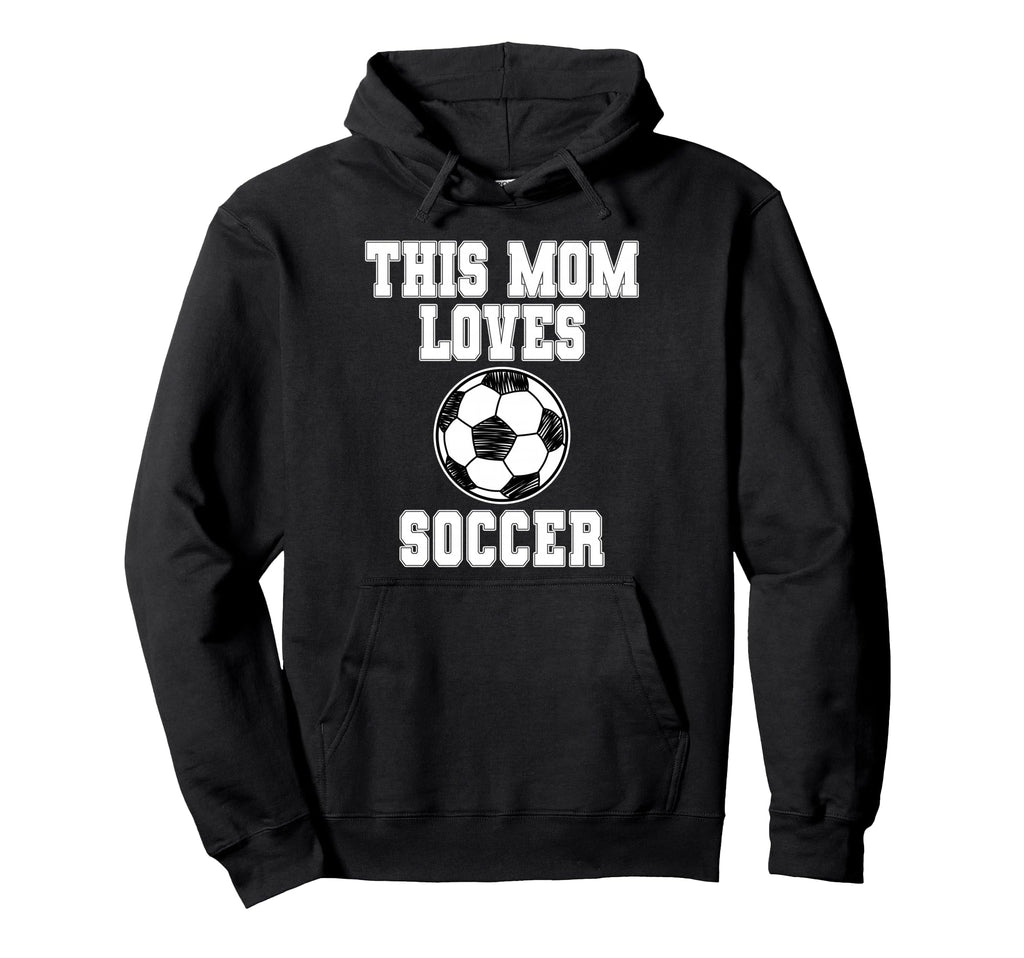 This Mom Loves Soccer Game Day Hoodie - Aesthetic Graphic for Adults