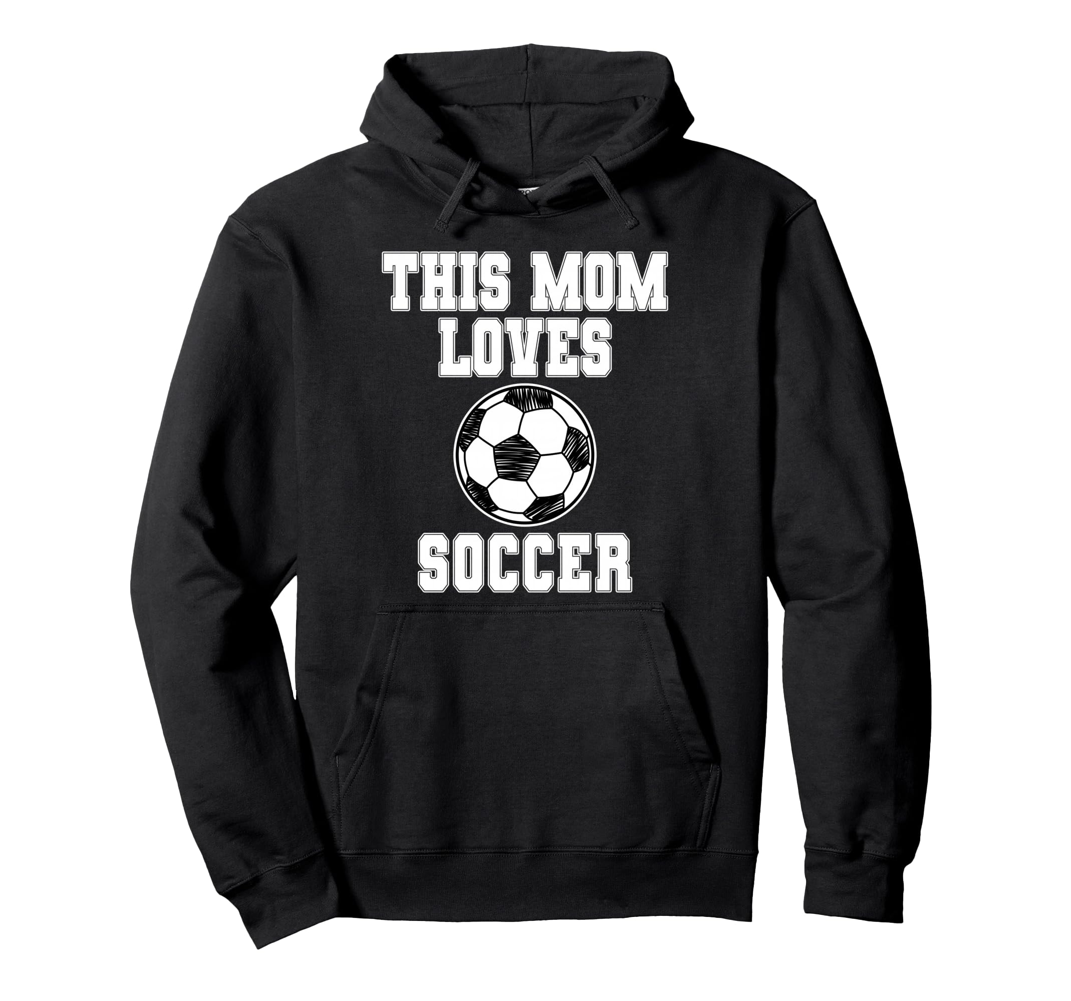 This Mom Loves Soccer Game Day Sports Hoodie - Unique Graphic for Adults