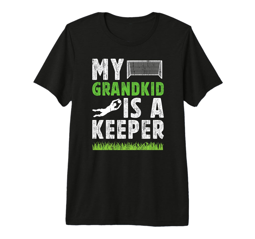 Mens Proud Soccer Goalkeeper Grandpa T-Shirt - Minimalist Print Men Women