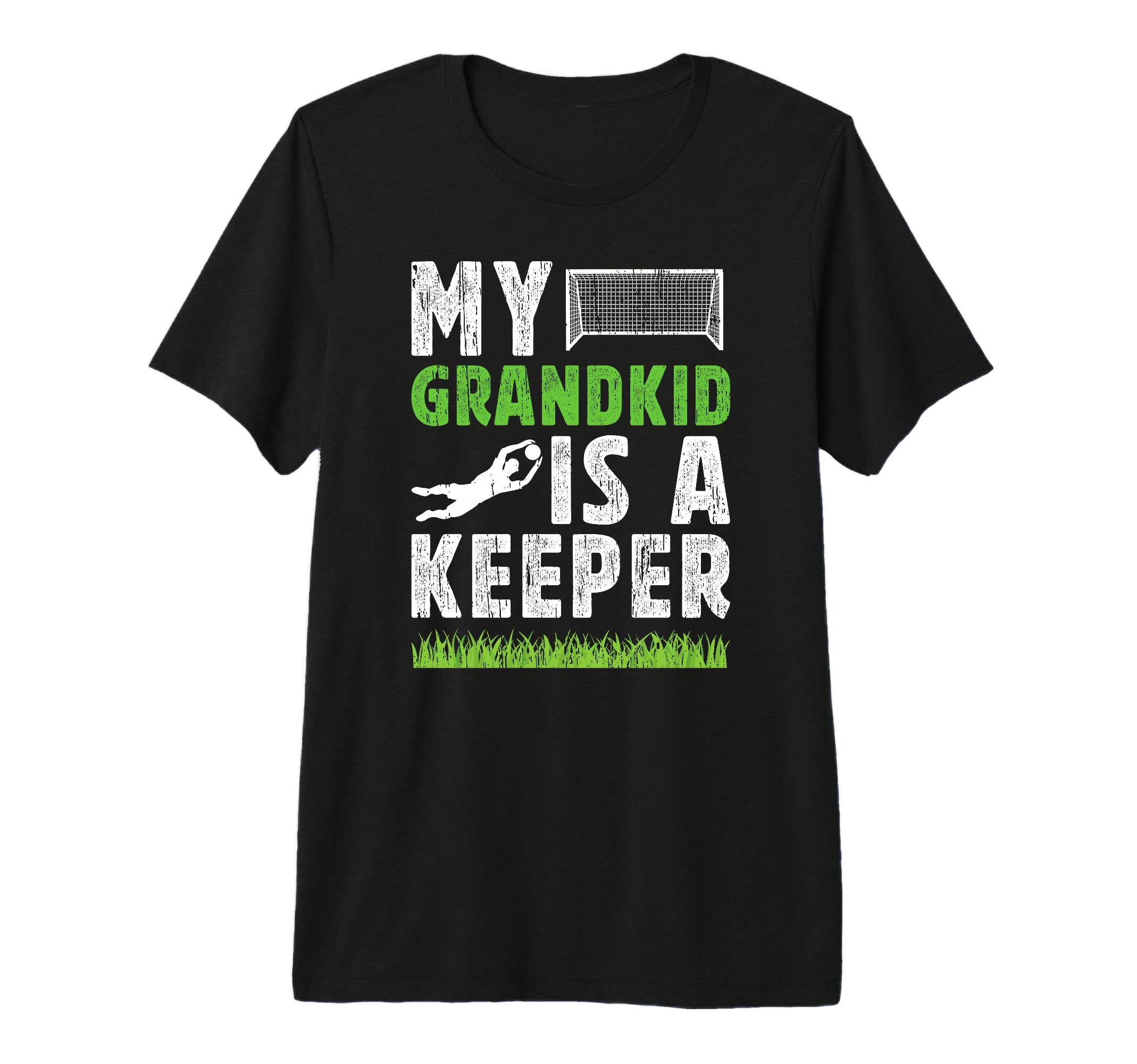 Mens Proud Soccer Goalkeeper Grandpa T-Shirt - Minimalist Print Men Women