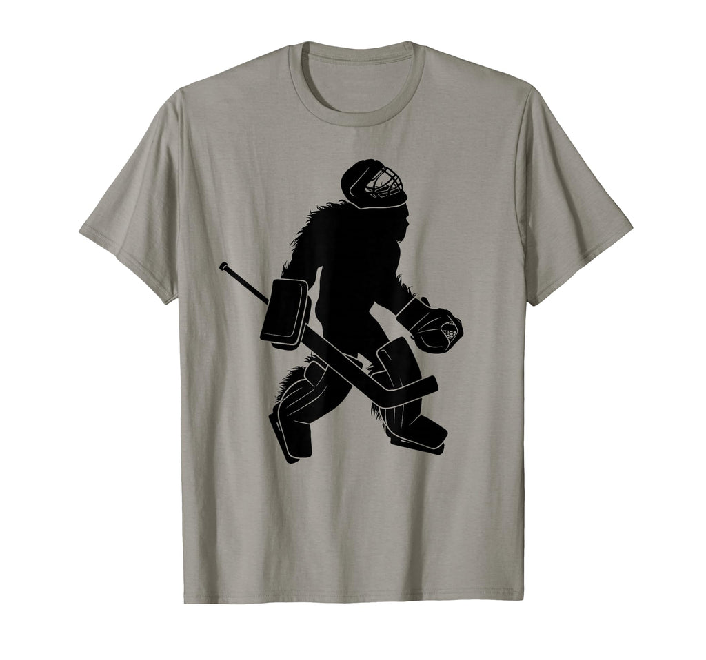 Hockey Goalie Bigfoot Goalkeeper Sasquatch T-Shirt - Trendy Graphic Unisex