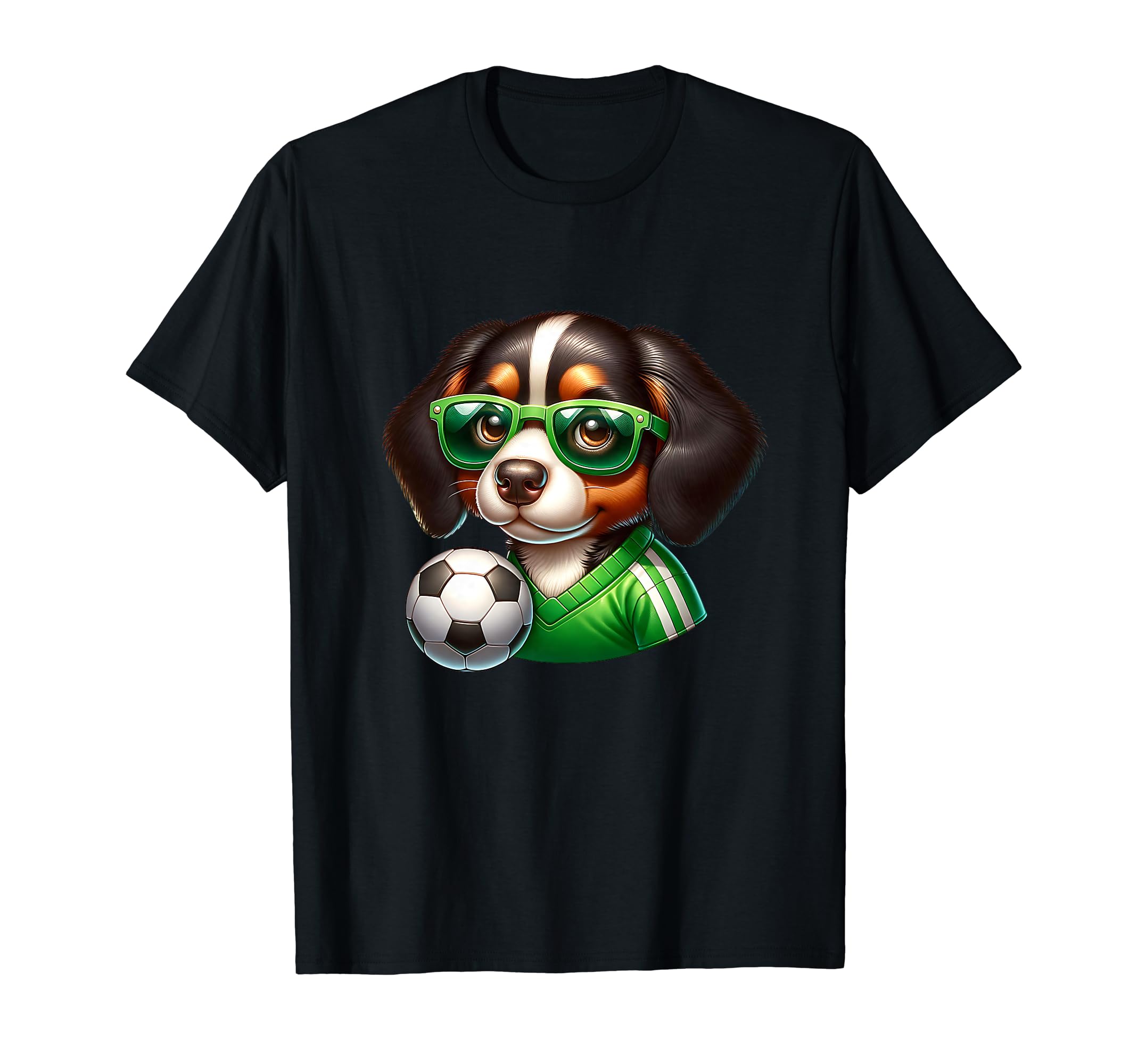 Bernese Mountain Dog Soccer Champion Fan T-Shirt - Minimalist Print Unisex