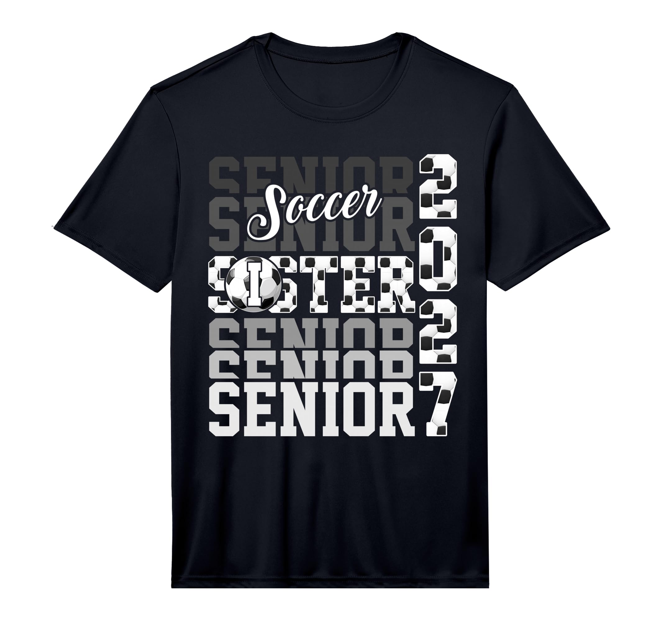 Senior 2027 Soccer Sister Proud Family T-Shirt - Aesthetic Graphic Unisex