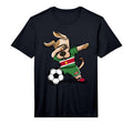 Dabbing Dog Suriname Soccer Fans Jersey T-Shirt - Graphic Print Men Women