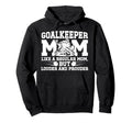 Hockey Goalkeeper Mom Ice Hockey Keeper Hoodie - Unique Graphic for Adults