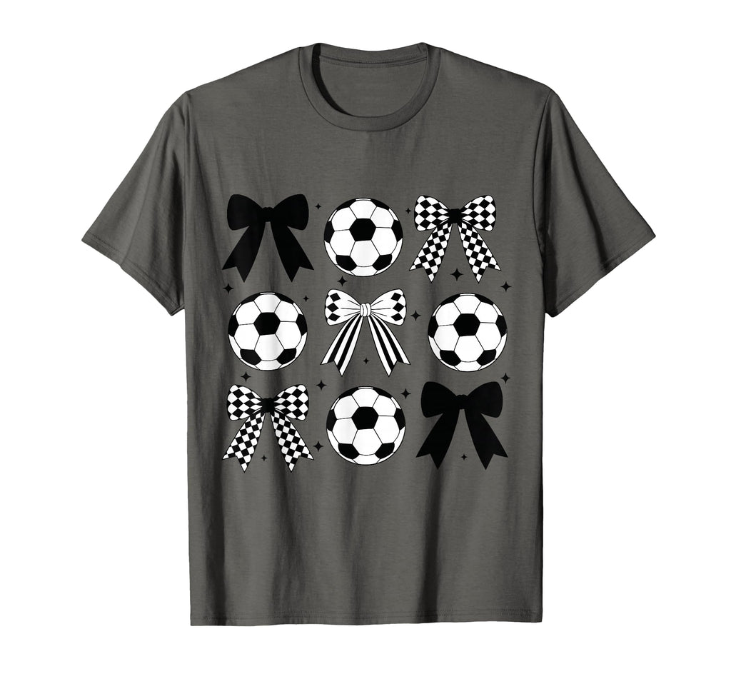 Soccer Coquette Bow Funny Coquette Bow T-Shirt - Graphic Print Unisex