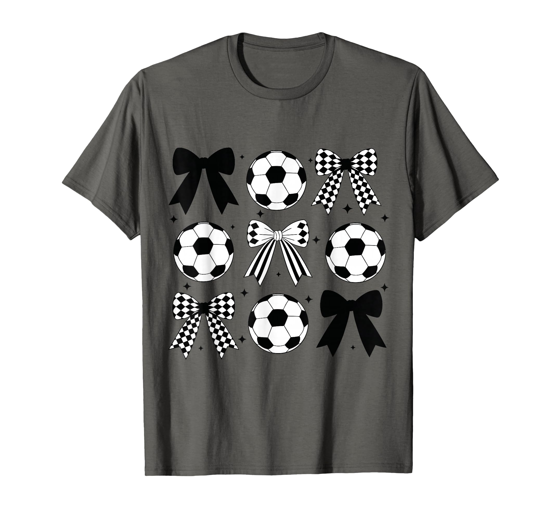 Soccer Coquette Bow Funny Coquette Bow T-Shirt - Graphic Print Unisex