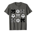 Soccer Coquette Bow Funny Coquette Bow T-Shirt - Fun Novelty Design Unisex