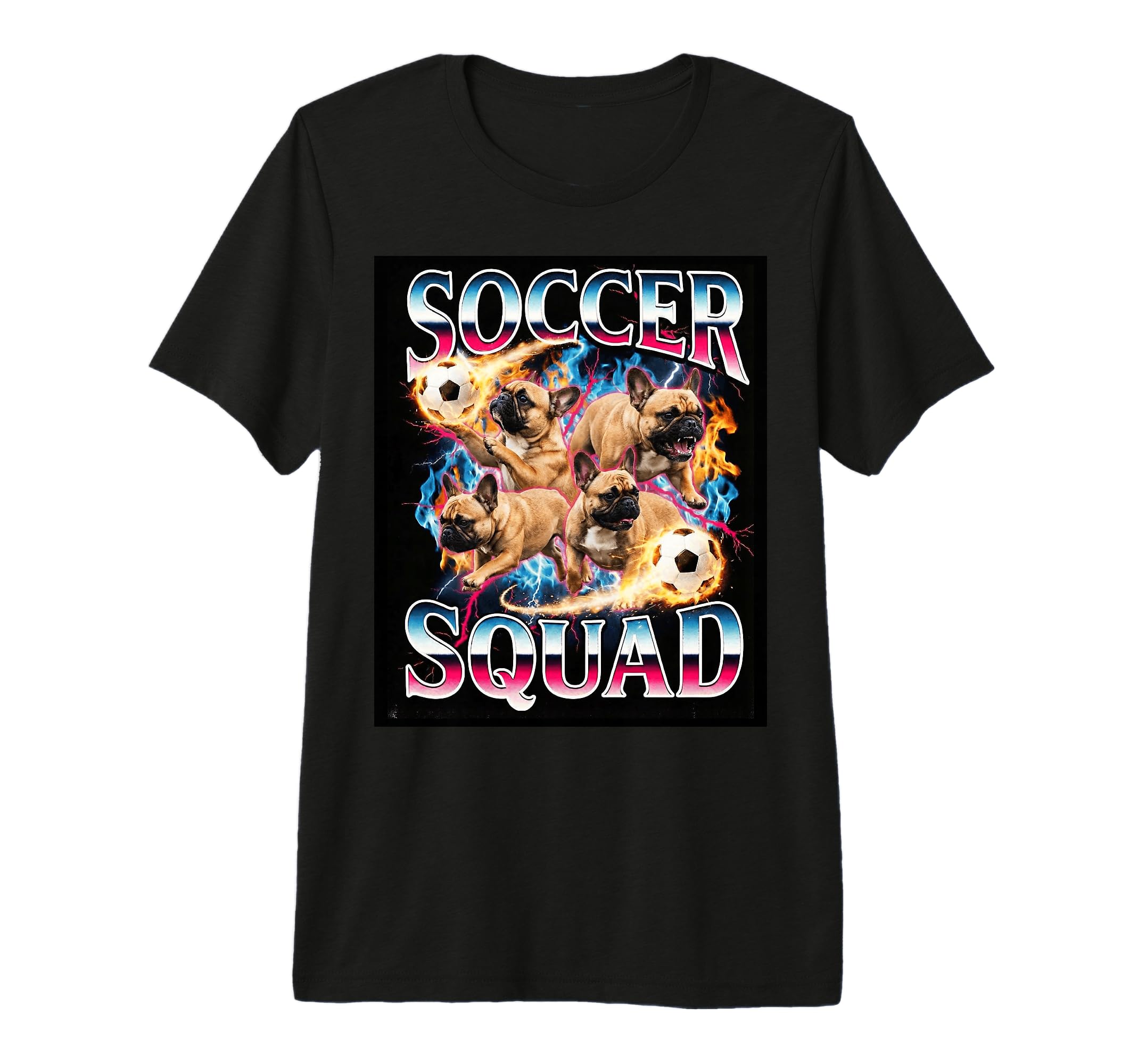 Soccer Squad Funny French T-Shirt - Casual Everyday Wear for Adults