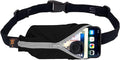 SPIbelt Running Belt for Women Men, Phone Holder for Running, Running Fanny Pack, Holder for Phone, Running Waist Pack, Adjustable Waist, [Fits All Phones]. Black with Anthracite Zipper