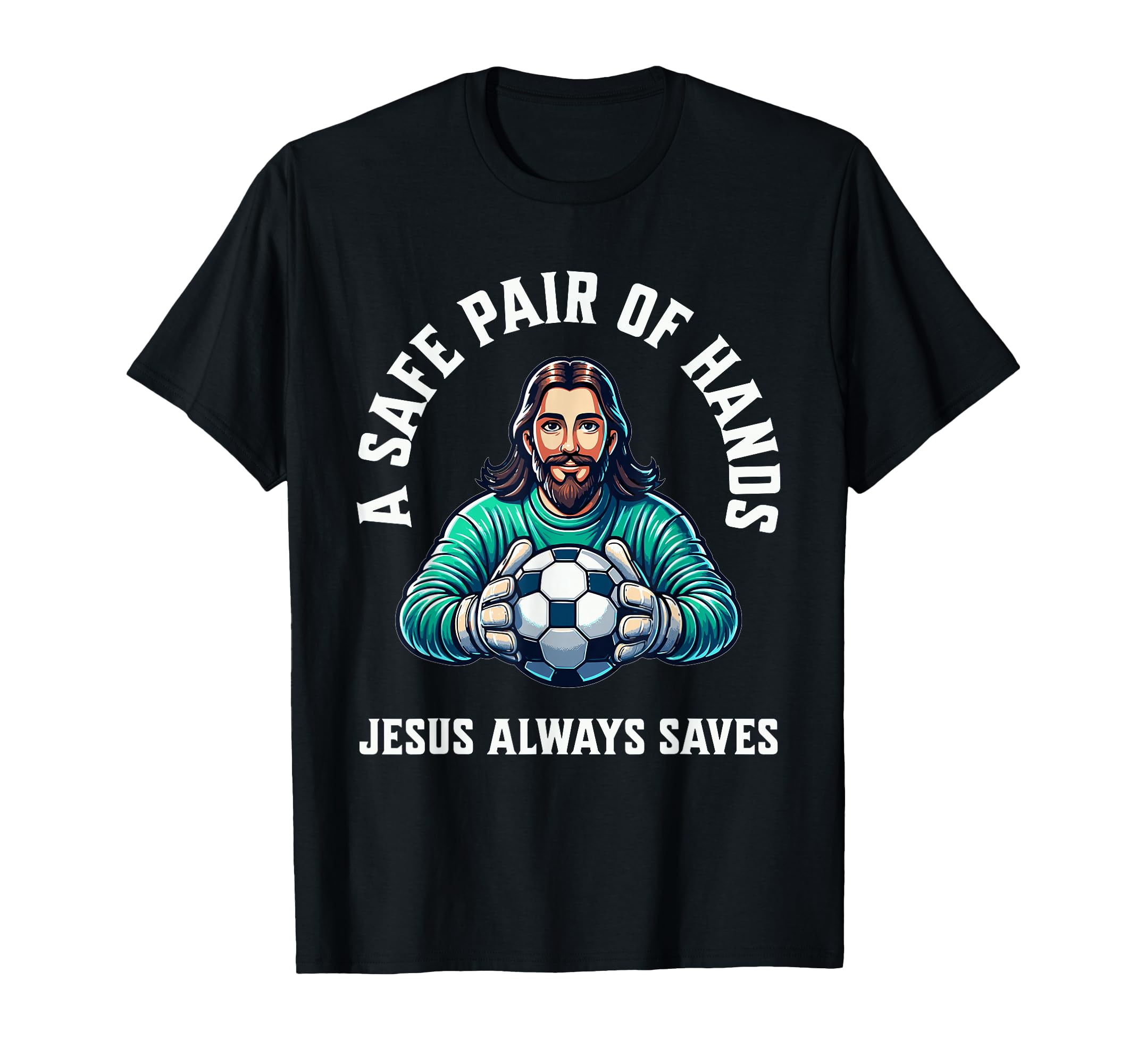 Jesus Soccer Football Christianity T-Shirt - Trendy Graphic for Adults
