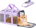 BELLA & PAL Cat Carrier Travel Bag, Airline Approved Lightweight Cat Carrier, Soft Sided Pet Carrier for Puppy Dogs Up to 18lbs, Collapsible Kitten Bag with Removable Waterproof Mat, Ventilated Mesh