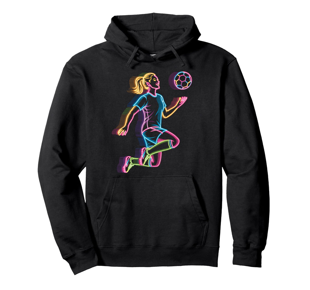 Colorful Funny Soccer Fan Dad Mom Hoodie - Custom Art Print for Adults