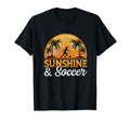 Sunshine And Soccer Funny Soccer T-Shirt - Fun Novelty Design for Adults