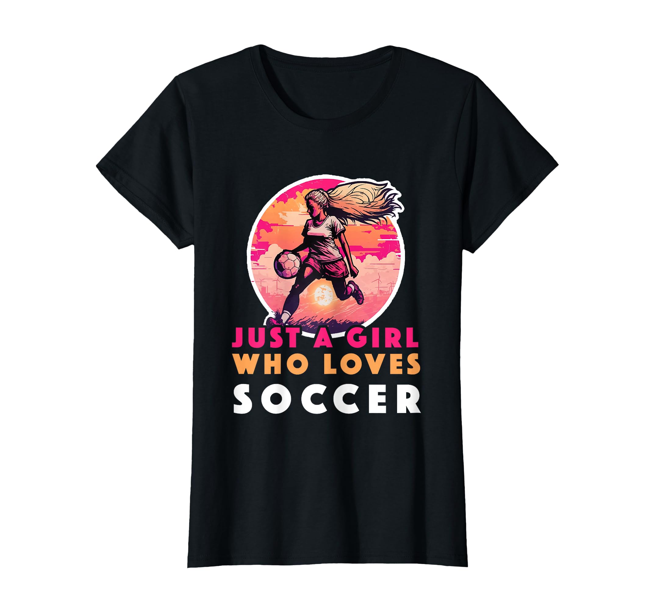 Just Who Loves Soccer Soccer Outfit T-Shirt - Custom Art Print for Adults