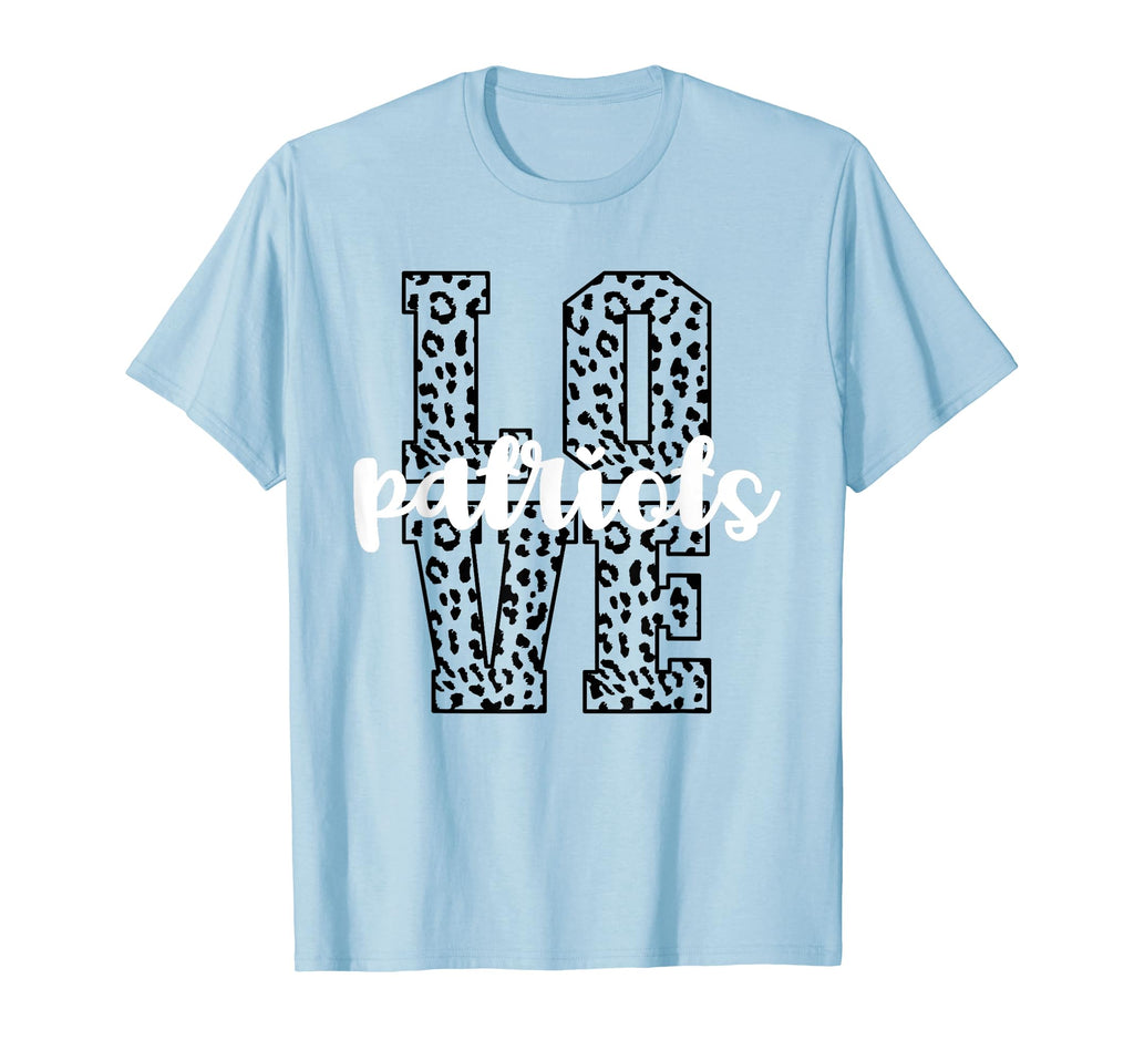 Patriots Love Team Mascot School T-Shirt - Aesthetic Graphic Men Women