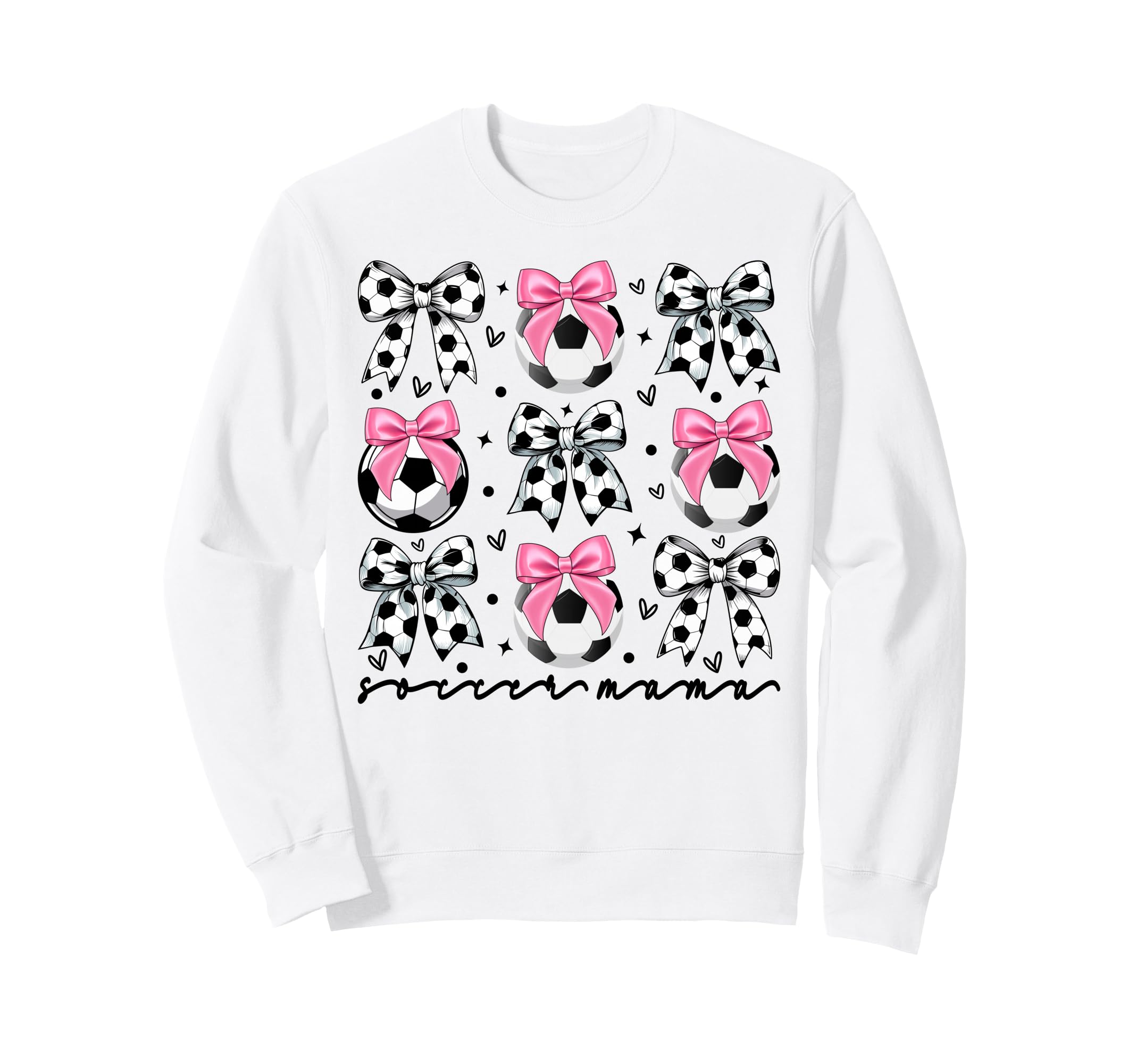 Coquette Soccer Bow Mom Soccer Sweatshirt - Casual Everyday Wear Unisex