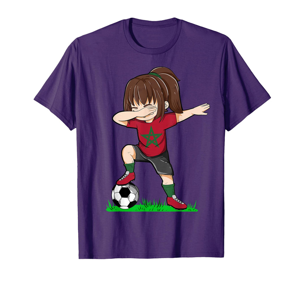 Soccer Morroco Jersey Moroccan Flag T-Shirt - Graphic Print Unisex