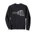 Funny Soccer Heartbeat Ecg Football Sweatshirt - Novelty Apparel Unisex