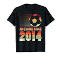 Awesome Since 2014 Soccer 12Th T-Shirt - Aesthetic Graphic for Adults