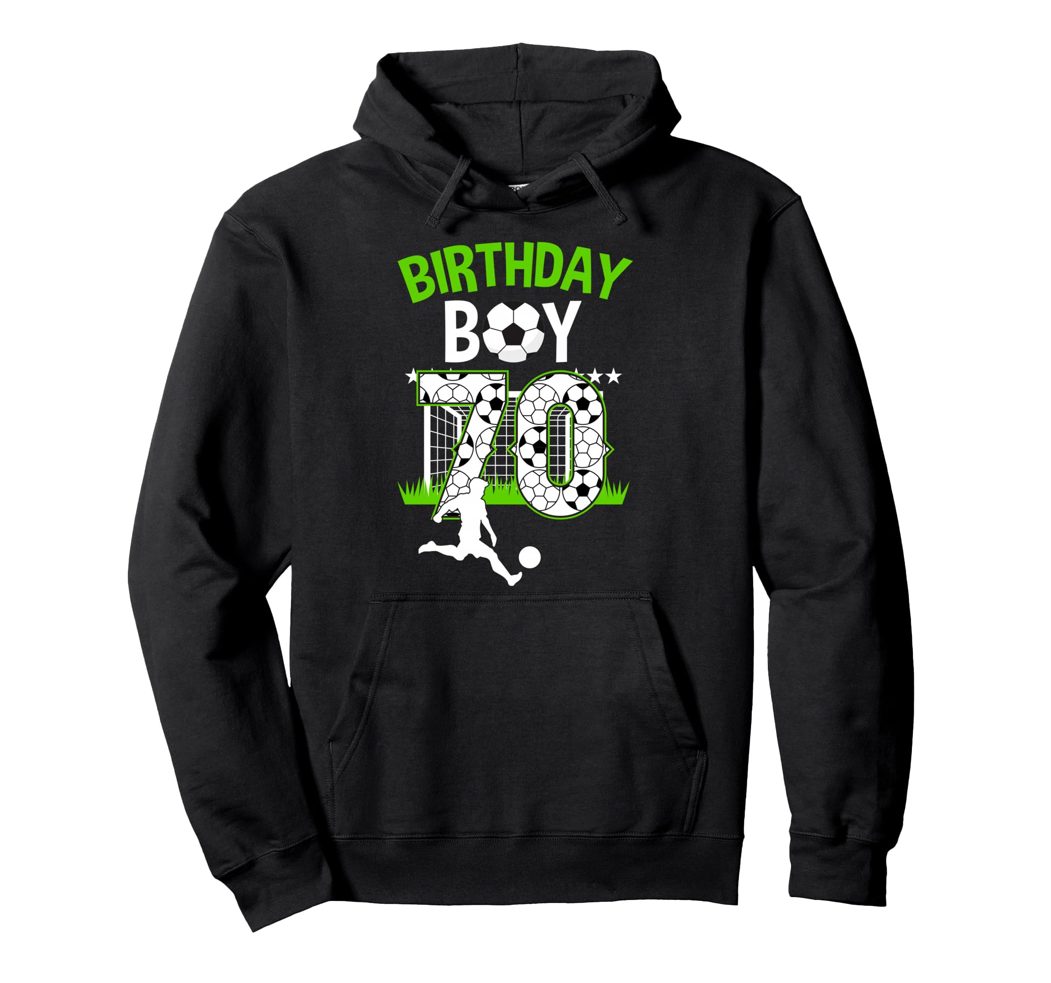 Birthday Soccer 70 Year Old Who Loves Hoodie - Trendy Graphic for Adults