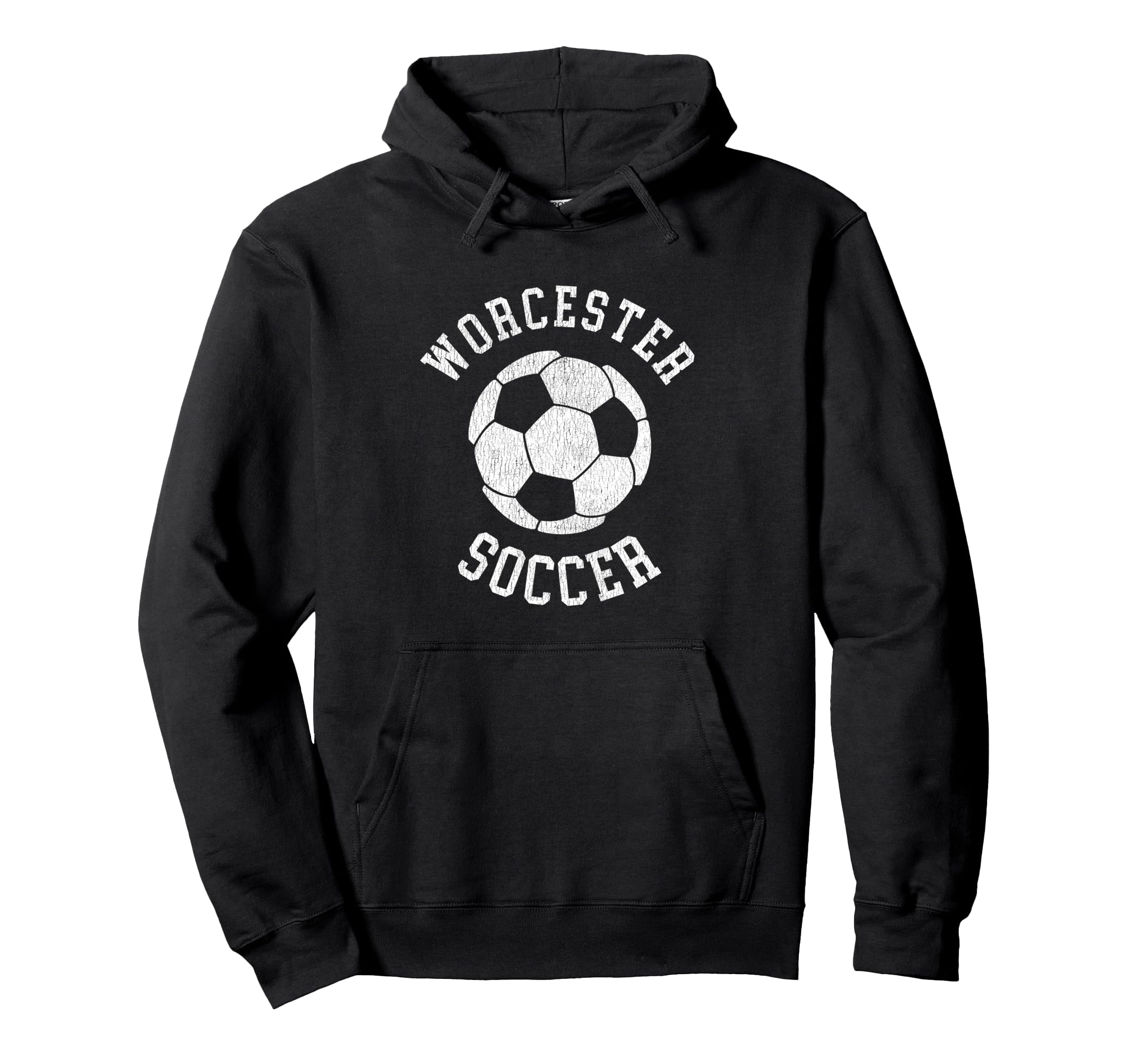 Worcester Soccer Distressed 90S Hoodie - Aesthetic Graphic for Adults