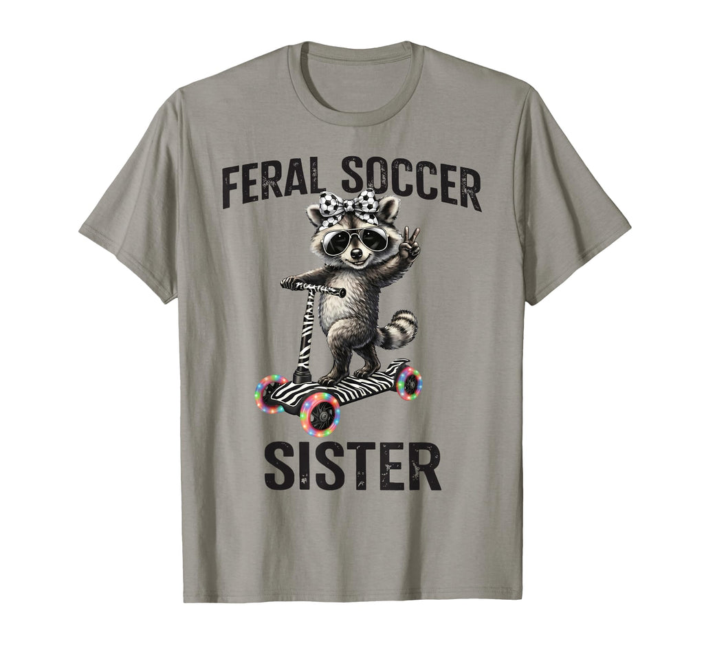 Coquette Bow Raccoon Riding Scooter Feral T-Shirt - Trendy Graphic Unisex