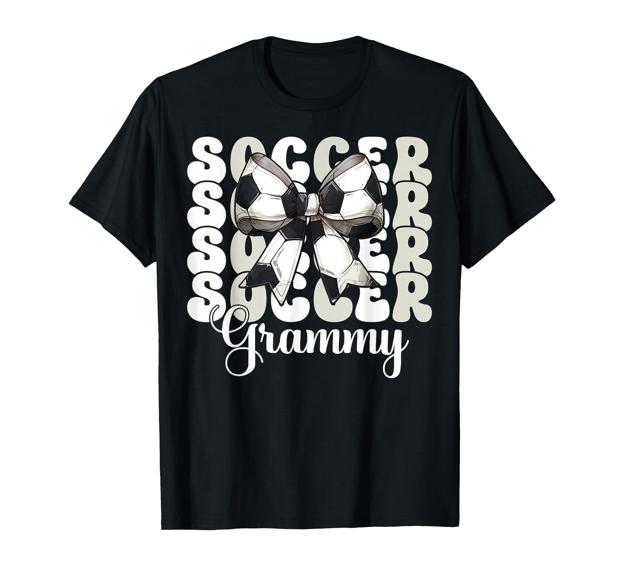 Soccer Grammy Soccer Grandma Coquette Bow T-Shirt - Custom Art Print Unisex