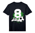 8Th Birthday 8 Years Soccer Football T-Shirt - Trendy Graphic Men Women