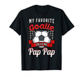 My Favorite Goalie Calls Me Pap Pap T-Shirt - Minimalist Print Unisex