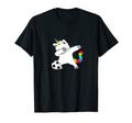 Cat Unicorn Caticorn Play Soccer Funny T-Shirt - Trendy Graphic Men Women