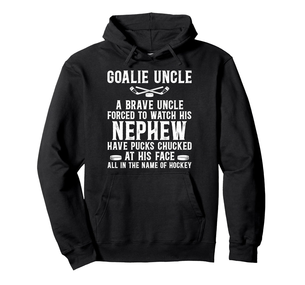 Hockey Goalie Uncle Hockey Keeper Hoodie - Aesthetic Graphic for Adults