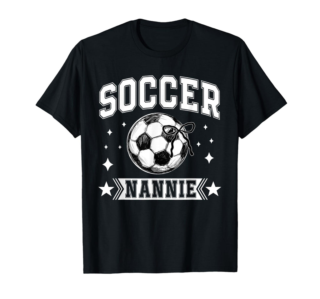 Coquette Bow Soccer Nannie Soccer T-Shirt - Streetwear Style Men Women