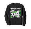 4Th Birthday Soccer Party 4 Year Sweatshirt - Custom Art Print Men Women