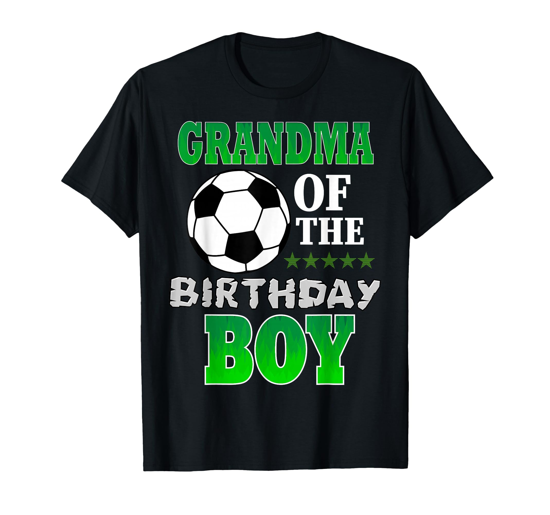 Grandma Birthday Soccer Stars Outfit T-Shirt - Aesthetic Graphic Unisex